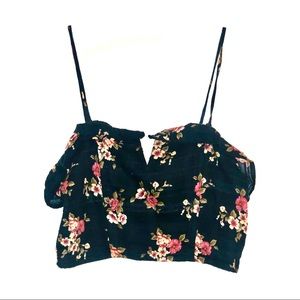 NWOT - American Eagle Floral Crop Top